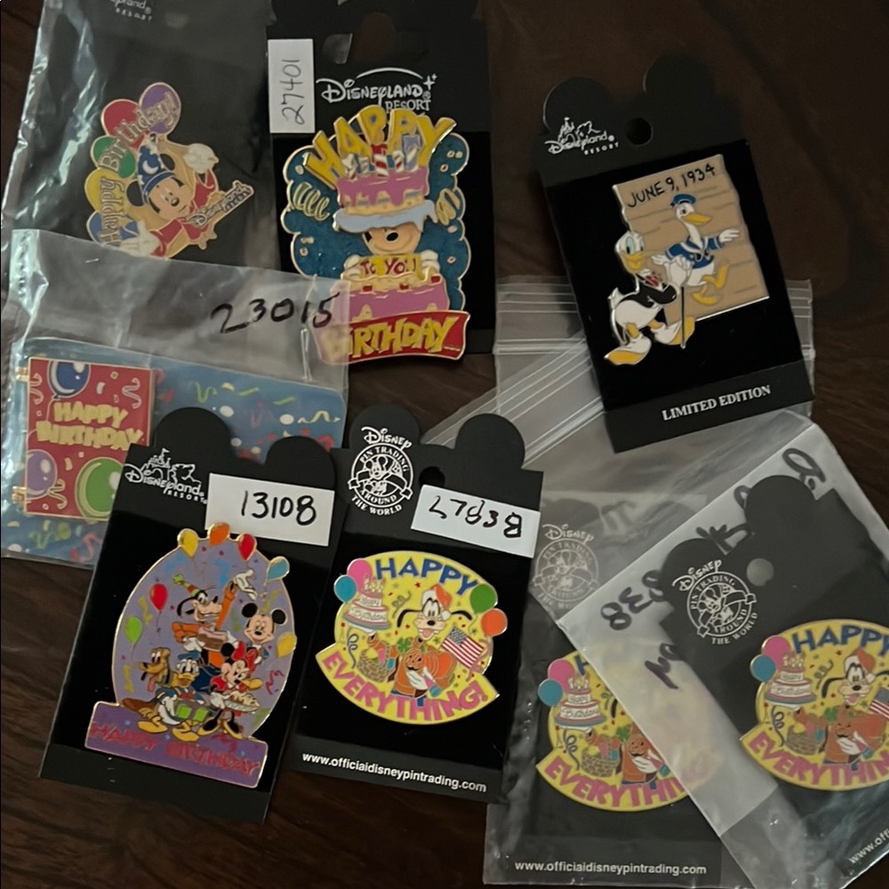 Disney Colorful Celebration Pin Collection